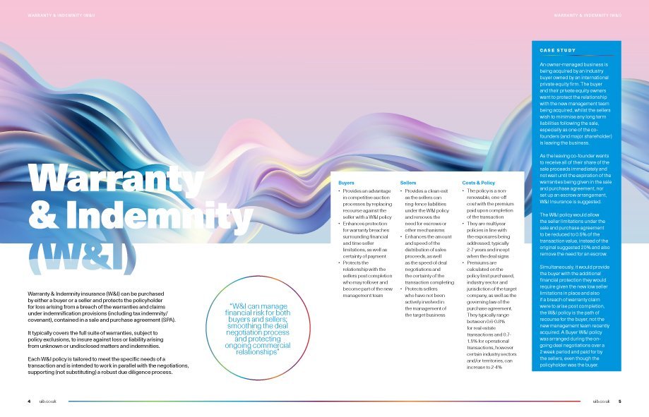 Warranty & Indemnity M&A Warranty & Indemnity M&A